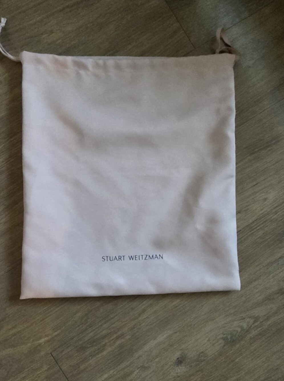 Stuart Weitzman Light Pink Drawstring Dust Bag